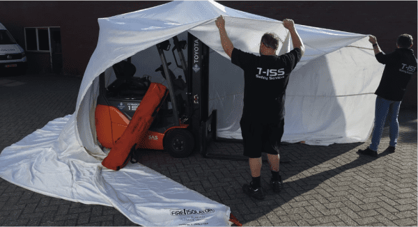 The FI-BL0707 & FI-BL0808 Ultimate Forklift Fire Blanket The Ultimate Forklift Fire Blanket FI-BL0707 & FI-BL0808